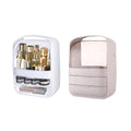 Large Capacity Dustproof Desktop Cosmetic Storage Box with Clear Cover - Pink - view 2