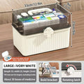 Large Capacity Medicine Storage Box, Multi-Layer - White - view 4