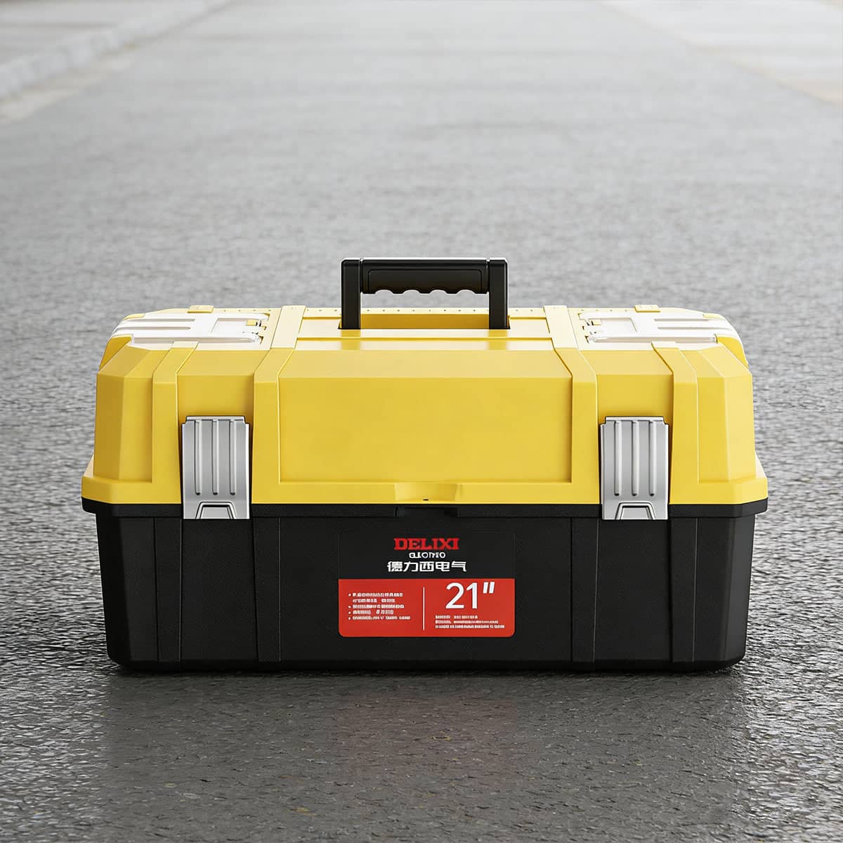 Large Capacity Multi-Layer Portable Tool Storage Box with Carry Handle - view 4