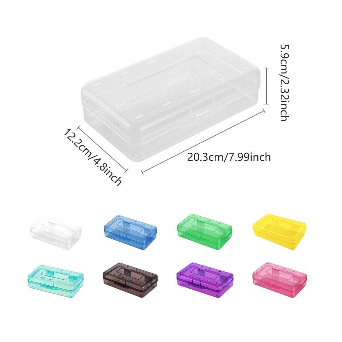 Large Capacity Plastic Pencil Case for Students and Artists - Yellow - view 4