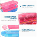 Large Capacity Plastic Pencil Case for Students and Artists - Yellow - view 5