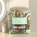 Large Capacity Transparent Cosmetic Storage Box, Dustproof Vanity Organiser - White - view 5