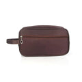Large Capacity Travel Cosmetic Bag for Men, Water-Resistant - Coffee Brown
