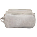 Large Capacity Travel Cosmetic Bag, Waterproof Faux Leather - Beige
