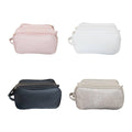 Large Capacity Travel Cosmetic Bag, Waterproof Faux Leather - White - view 3
