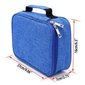 Large Capacity Waterproof Pencil Case - Navy and Green Jungle Print - view 4