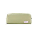 Large Capacity Zipper Pencil Case, Foldable - Sage Green