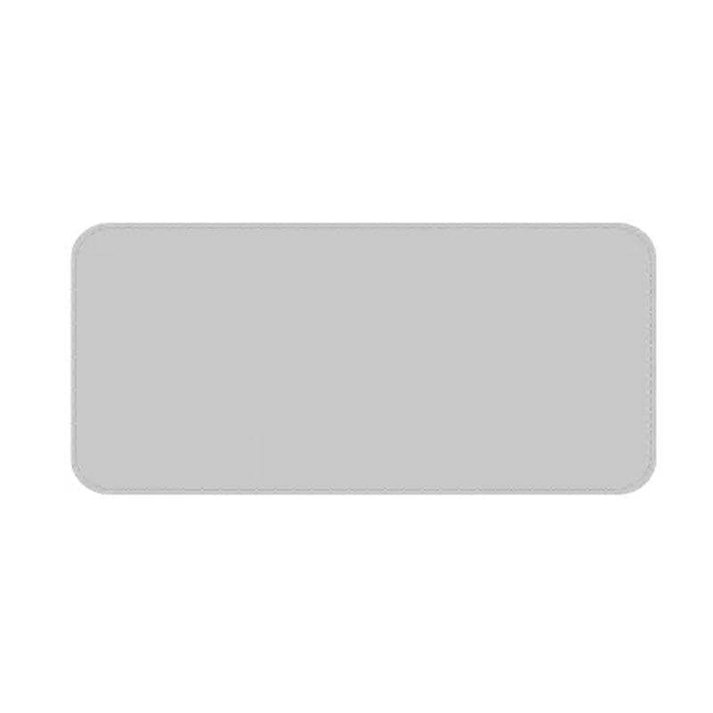 Large Faux Leather Gaming Mouse Pad Desk Mat, Waterproof - Grey, 120 x 60 cm