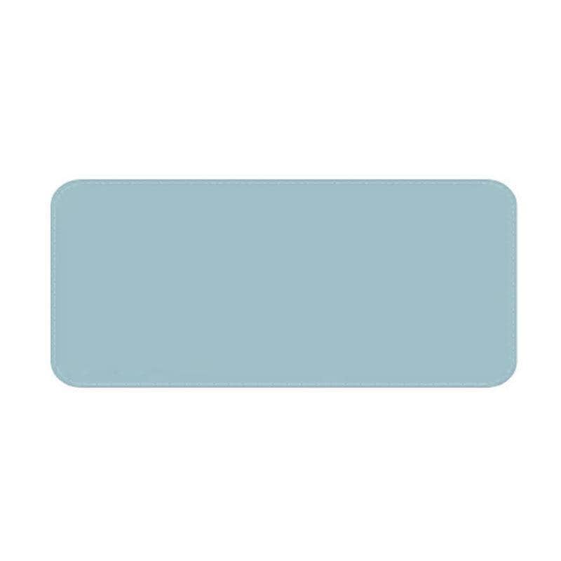 Large Faux Leather Gaming Mouse Pad Desk Mat, Waterproof - Light Blue, 120 x 60 cm