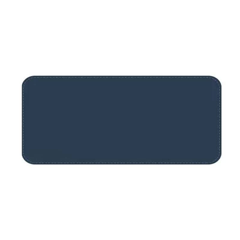 Large Faux Leather Mouse Pad, 90 x 45 cm Desk Mat - Dark Blue
