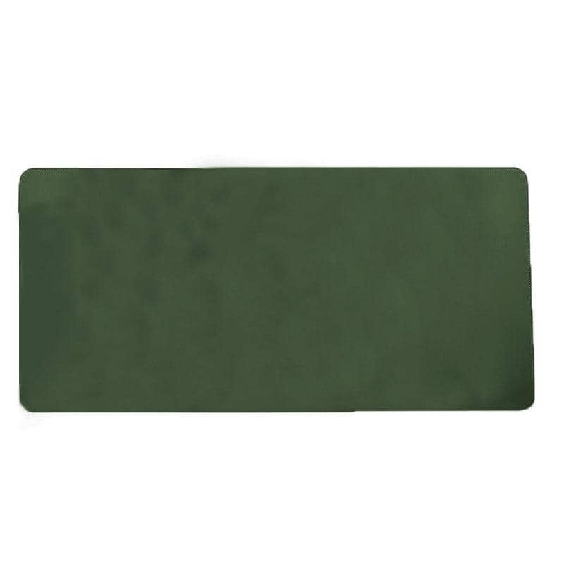 Large Faux Leather Mouse Pad, 90 x 45 cm Desk Mat - Dark Green