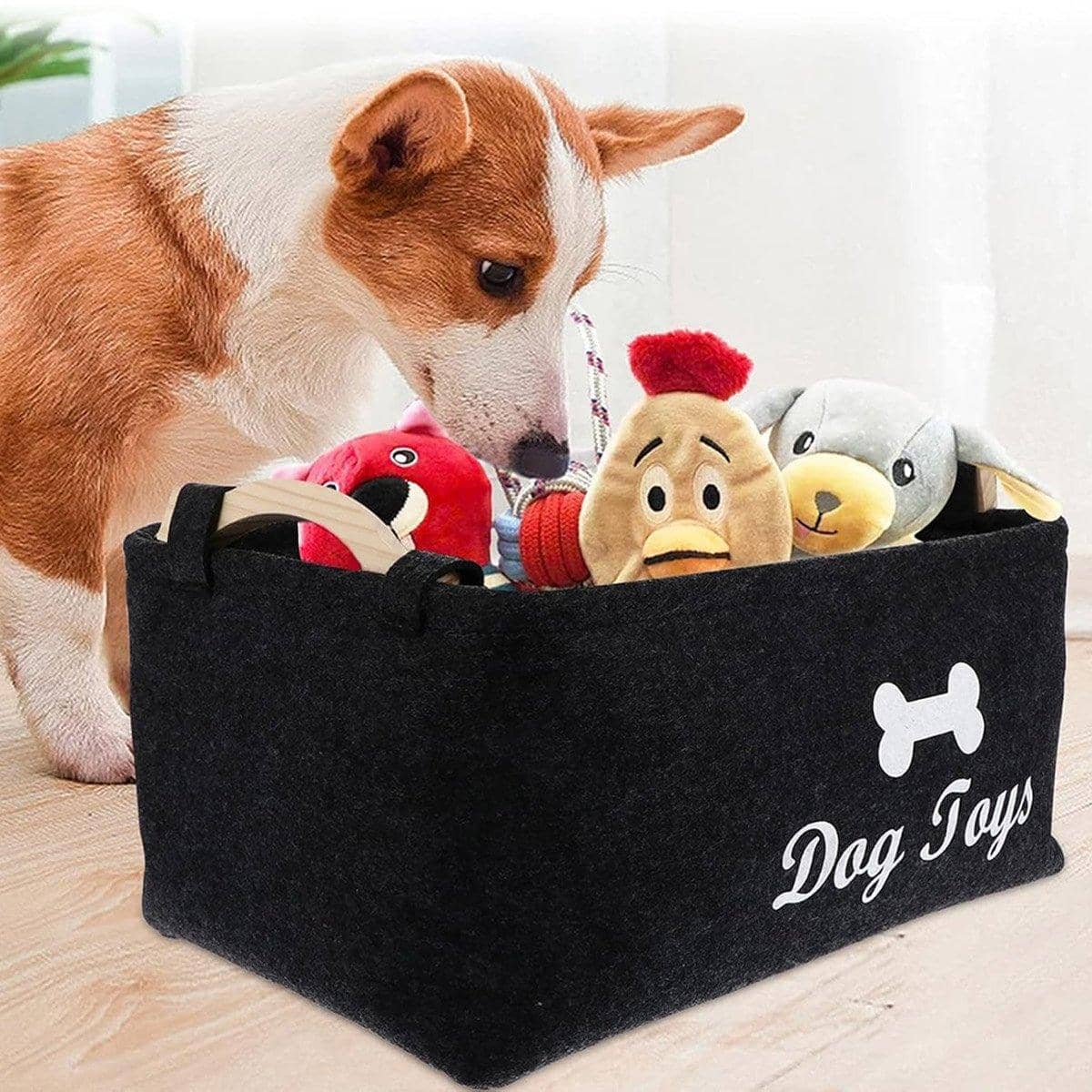 Large Felt Storage Basket for Dog Toys and Dirty Clothes - view 4