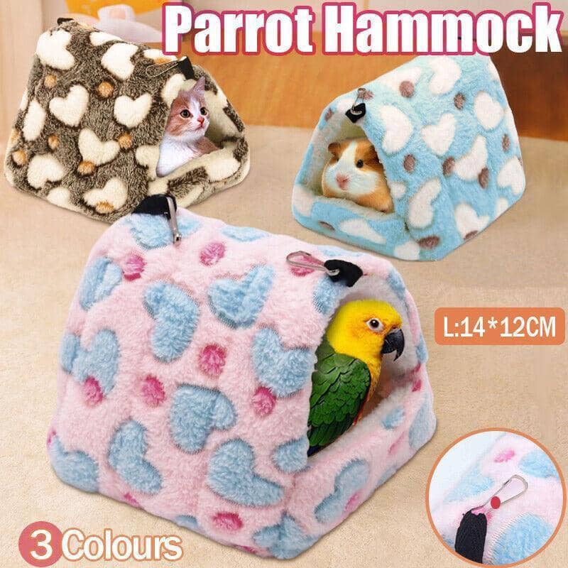 Large Flannel Hammock Nest for Ferrets, Rabbits and Small Pets (14 x 12 cm) - Brown - view 2