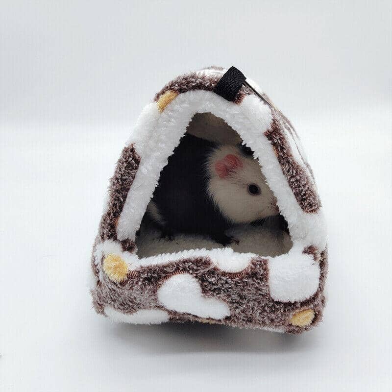 Large Flannel Hammock Nest for Ferrets, Rabbits and Small Pets (14 x 12 cm) - Brown - view 4
