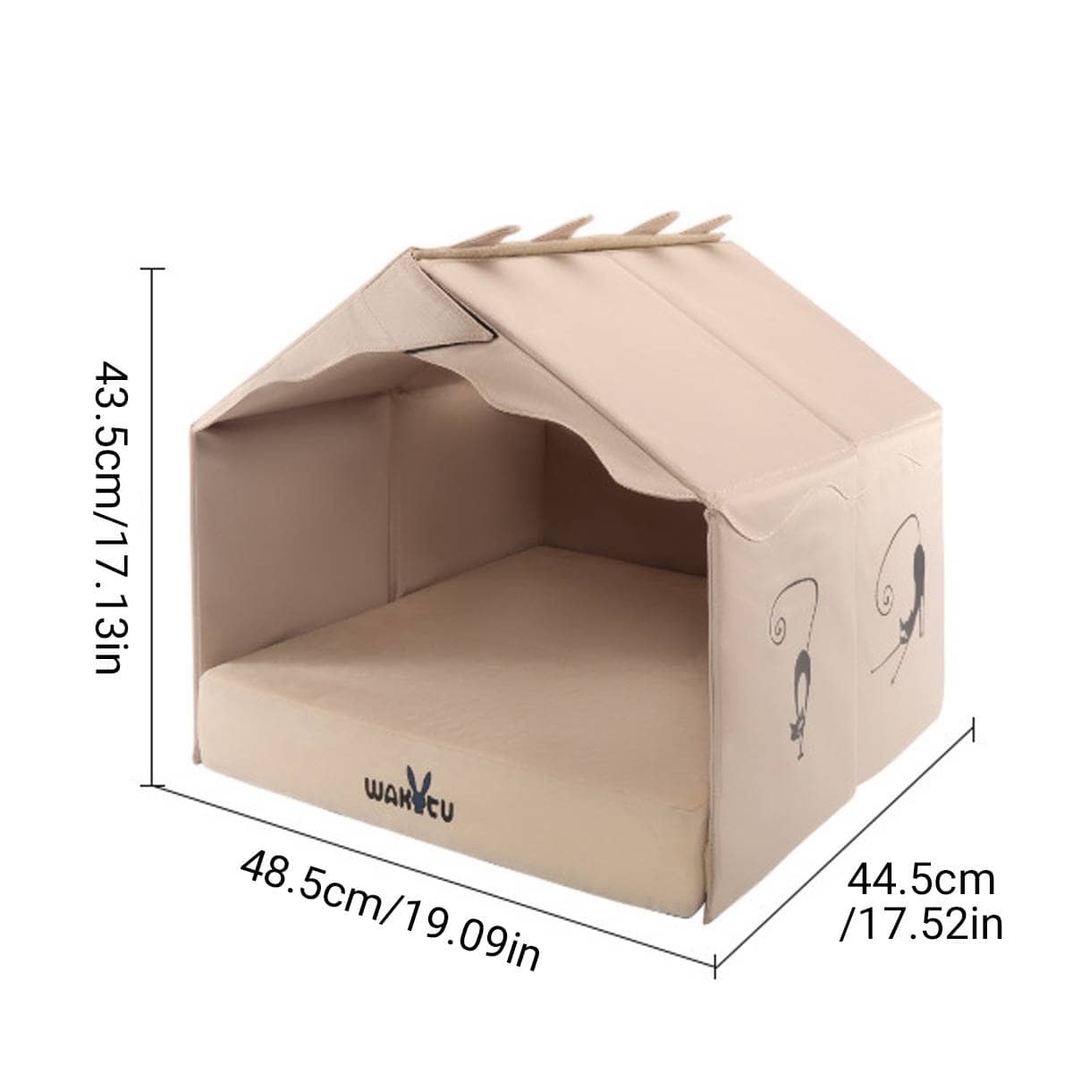 Large Foldable Cat Bed, Indoor and Outdoor Pet Sleeping Nest - view 3