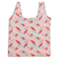 Large Foldable Reusable Grocery Bag, 41 x 56 cm - White Carrot Print