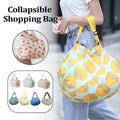 Large Foldable Reusable Shopping Bag, 40 x 40 x 68 cm - Cream Carrot Print - view 2