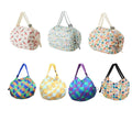 Large Foldable Reusable Shopping Bag, 40 x 40 x 68 cm - Pastel Floral Print - view 3