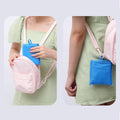 Large Foldable Waterproof Shopping Bag - Sky Blue - view 5