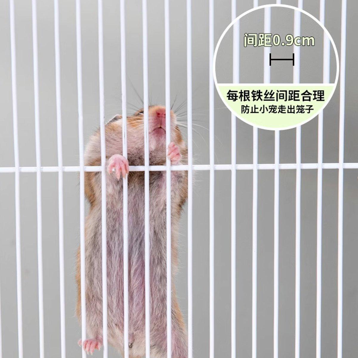 Large Hamster Cage with Detachable Tray - Blue - view 4