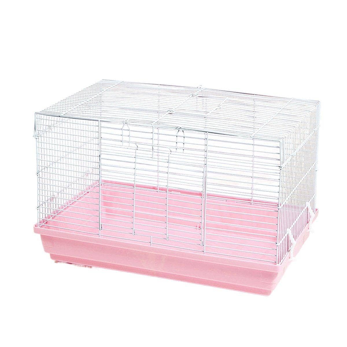 Large Hamster Cage with Detachable Tray - Pink