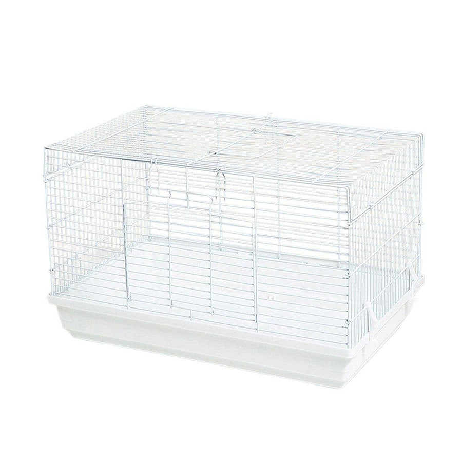 Large Hamster Cage with Detachable Tray - White