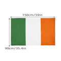 Large Irish Flag Outdoor St Patricks Day 90 x 150 cm (3ft x 5ft) - view 3