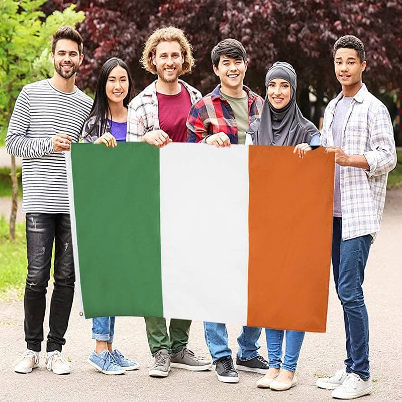 Large Irish Flag Outdoor St Patricks Day 90 x 150 cm (3ft x 5ft) - view 5