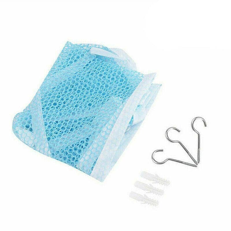 Large Mesh Toy Hammock Storage Net for Plush Toys - Blue