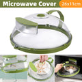Large Microwave Splatter Cover 26 cm, Heat Resistant Water Filled Food Plate Guard