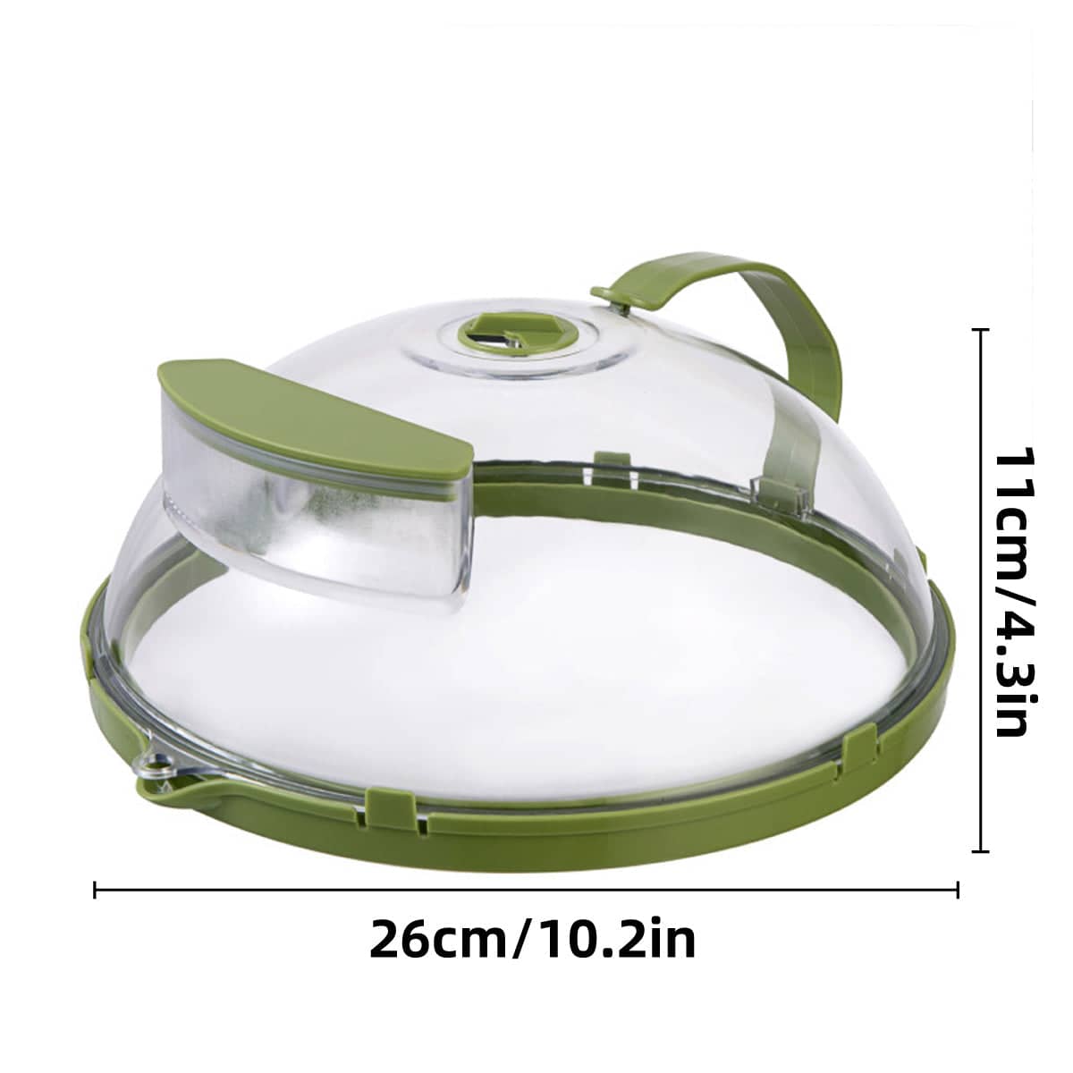 Large Microwave Splatter Cover 26 cm, Heat Resistant Water Filled Food Plate Guard - view 3