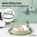 Large Microwave Splatter Cover 26 cm, Heat Resistant Water Filled Food Plate Guard - view 4