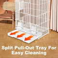 Large Parrot Birdcage with Standing Poles and Pull Out Tray, White Metal Flight Cage - view 5
