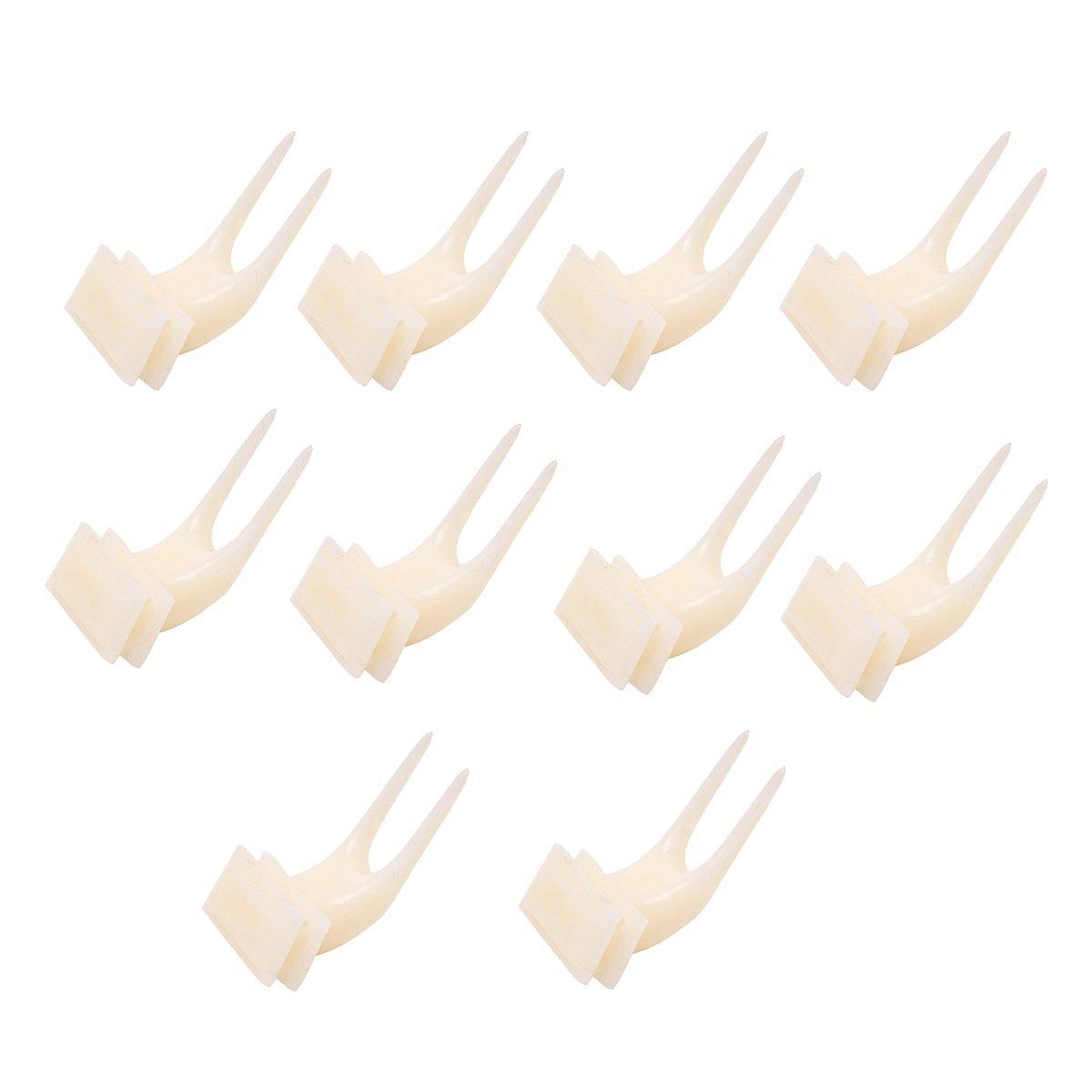 Large Parrot Fruit Forks for Bird Cages, Pack of 10 - Beige - view 2
