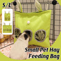 Large Pet Hay Feeding Bag Hanging Canvas Hay Feeder Dustproof - Large (35 x 30 cm) - view 2