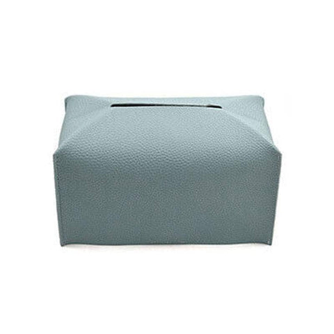 Large PU Leather Tissue Box Cover - Green