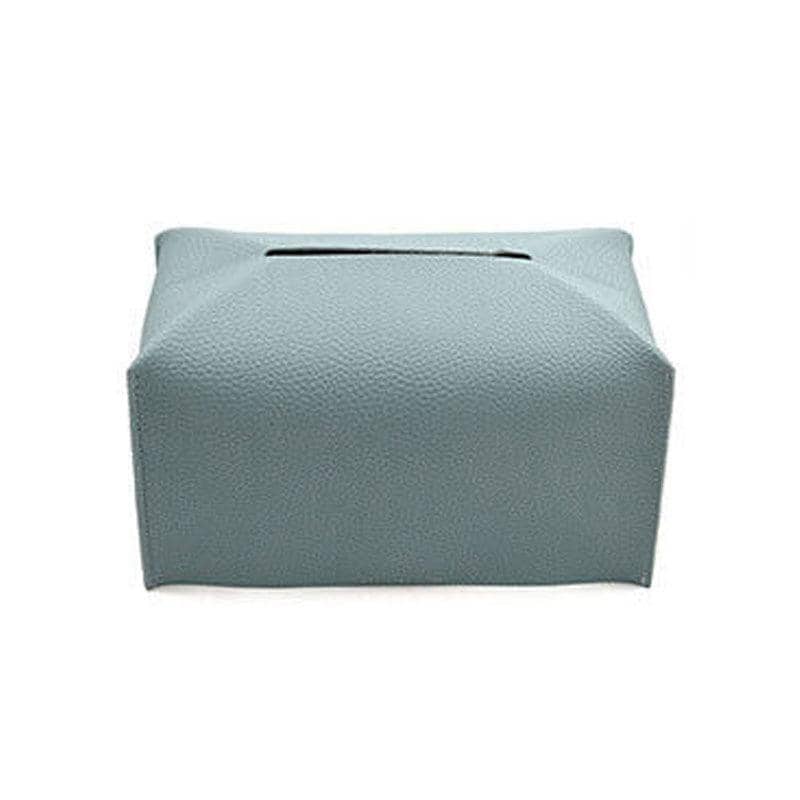 Large PU Leather Tissue Box Cover - Green