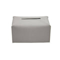 Large PU Leather Tissue Box Cover - Grey