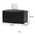 Large PU Leather Tissue Box Cover - White - view 4