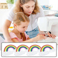 Large Rainbow Sequin Embroidered Patches for DIY Clothing - Pack of 10 - view 4