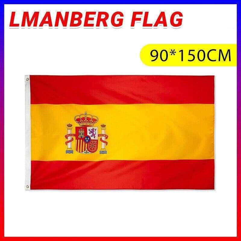 Large Spanish Flag Heavy Duty Outdoor 90 x 150 cm (3ft x 5ft)