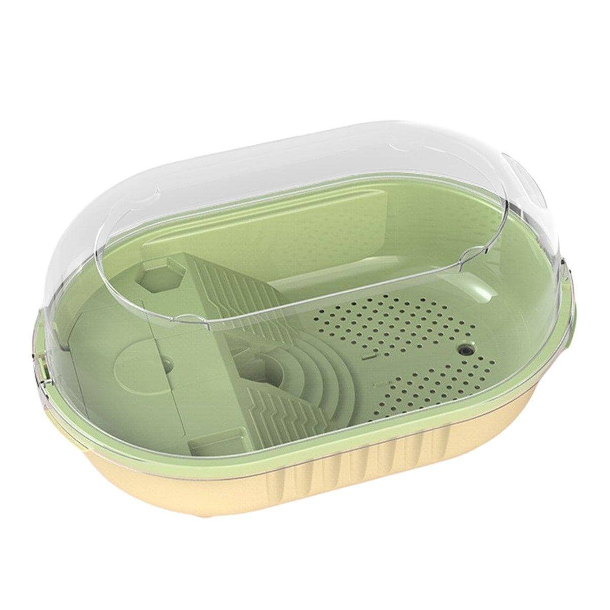 Large Turtle Jar Tank with Cascading Water, Plastic Reptile Habitat - view 2