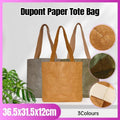Large Waterproof Paper Tote Bag, Lightweight and Durable - Grey - view 2