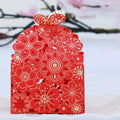 Laser Cut Floral Wedding Favour Boxes - Purple, Pack of 12 - view 5