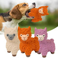 Latex Alpaca Squeaky Dog Teething Chew Toy - Orange - view 5