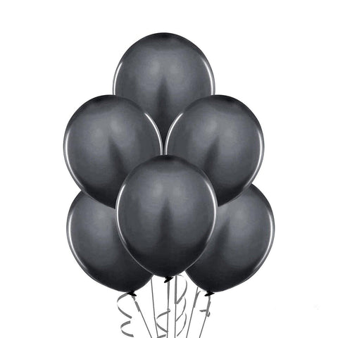 10 Inch (25 cm) Latex Party Balloons, Pack of 100 - Black