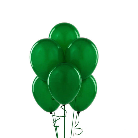 10 Inch (25 cm) Latex Party Balloons, Pack of 100 - Dark Green