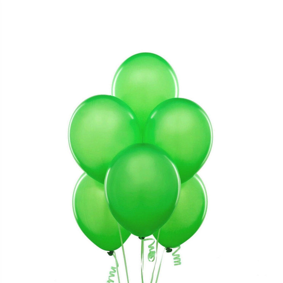 10 Inch (25 cm) Latex Party Balloons, Pack of 100 - Green