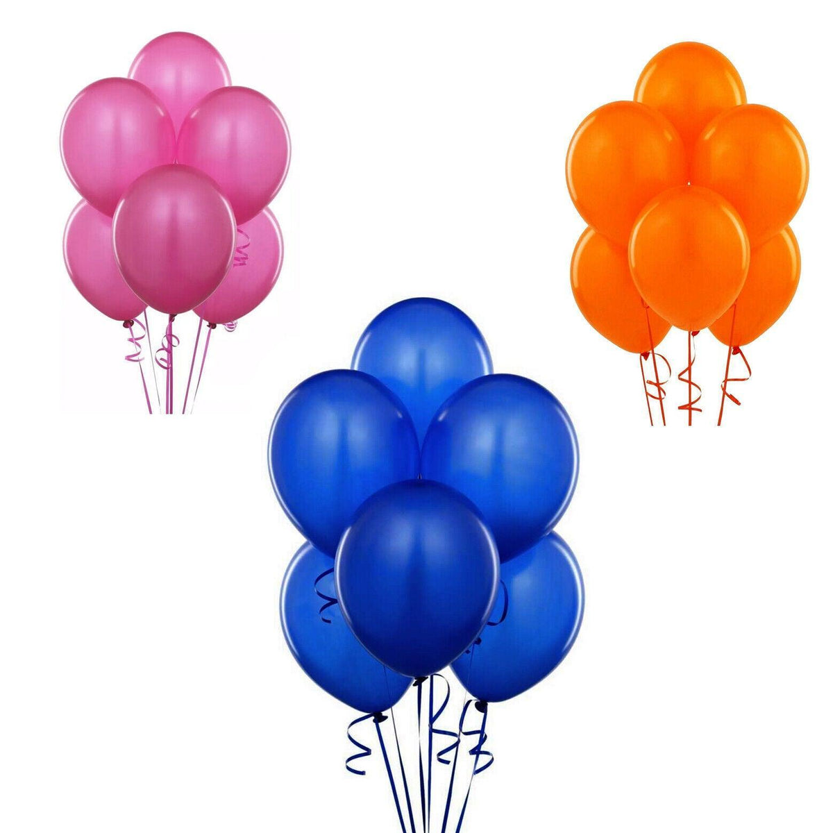 10 Inch (25 cm) Latex Party Balloons, Pack of 100 - Royal Blue - view 3