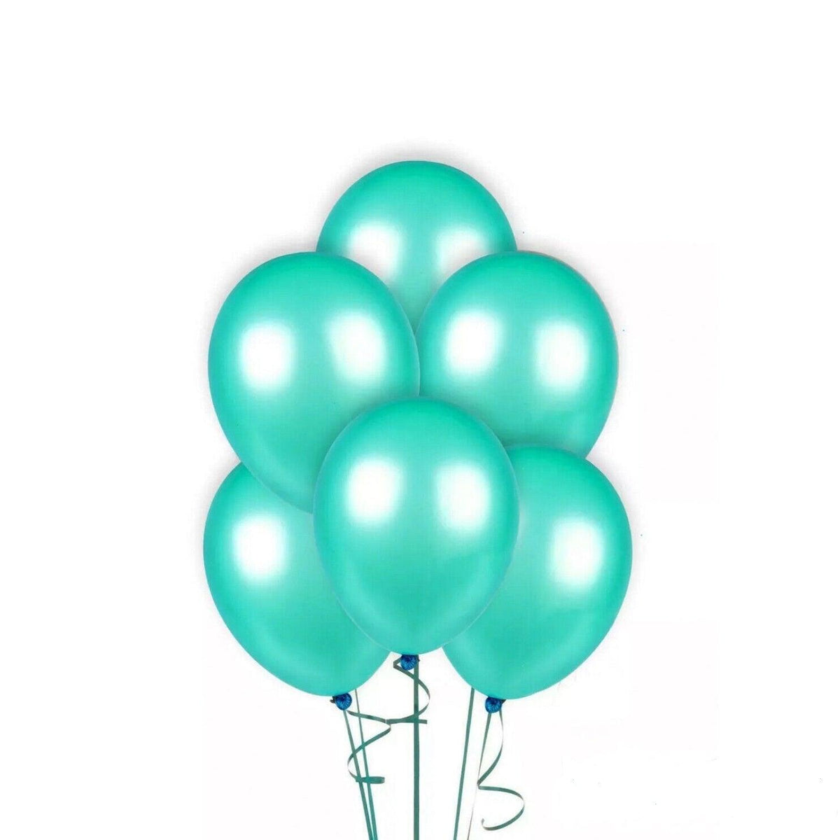 10 Inch (25 cm) Latex Party Balloons, Pack of 100 - Teal